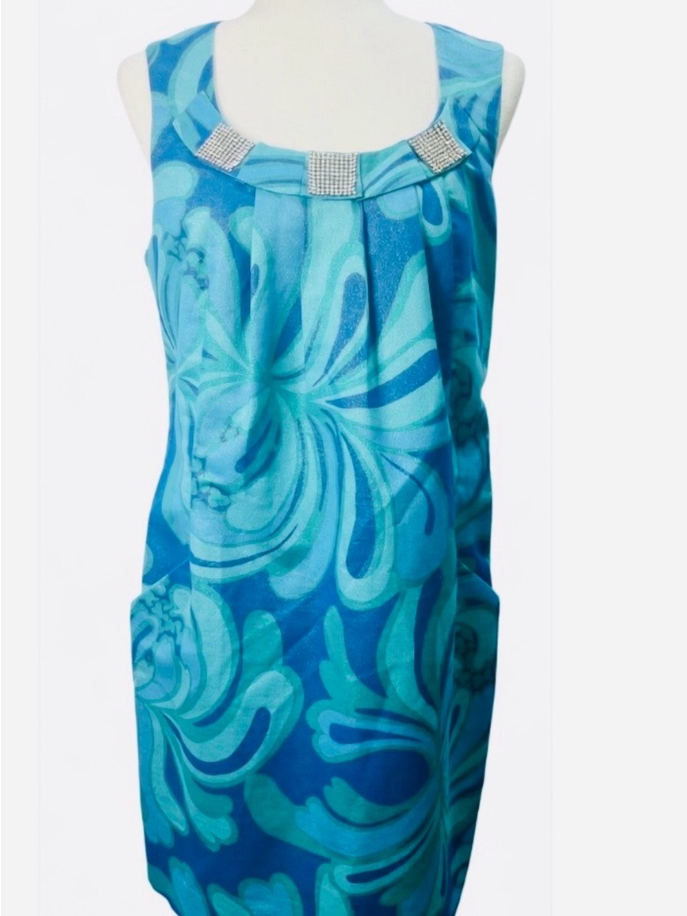 Lilly Pulitzer Vibrant Blue and Green Dress